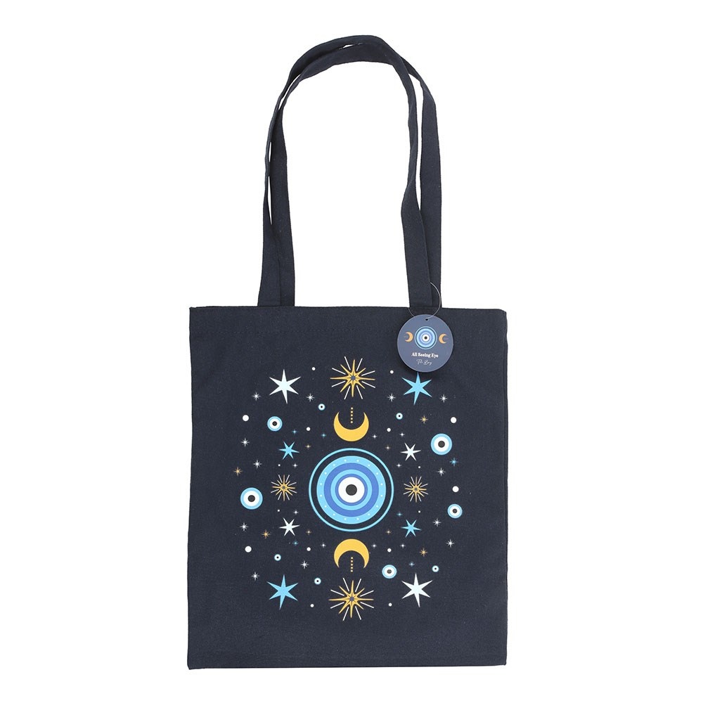 Something Different - All Seeing Eye Polycotton Tote bag - Blauw